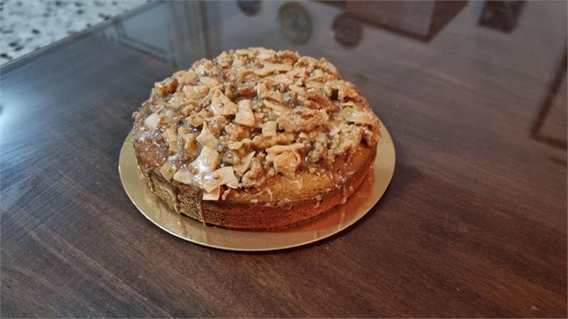 עוגת דלעת נהדרת ופריכה בתבנית קוטר 18 ס"מ