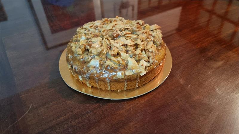 עוגת דלעת נהדרת ופריכה בתבנית קוטר 18 ס"מ