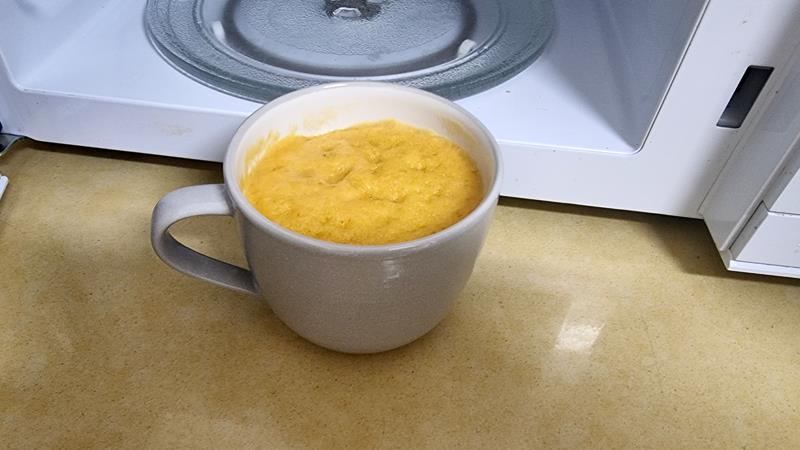 עוגת מאג דלעת, עוגת דלעת במאג בפחות מ-5 דקות