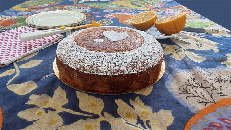 עוגת תפוזים עם שמן זית וקמח תירס הכי טעימה וקלה להכנה