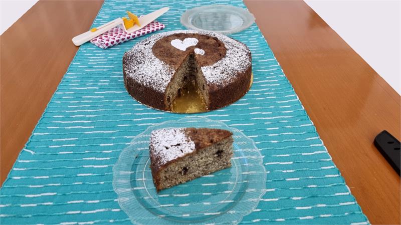 עוגת שוקולד צ'יפס ופרג הכי טעימה בעולם