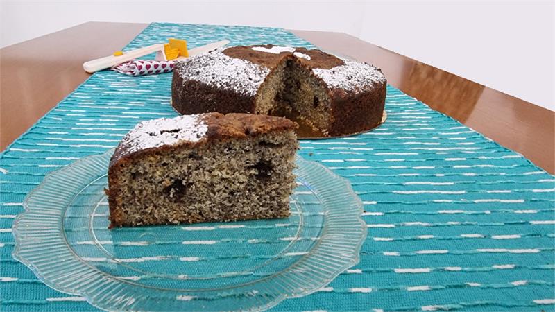 עוגת שוקולד צ'יפס ופרג הכי טעימה בעולם