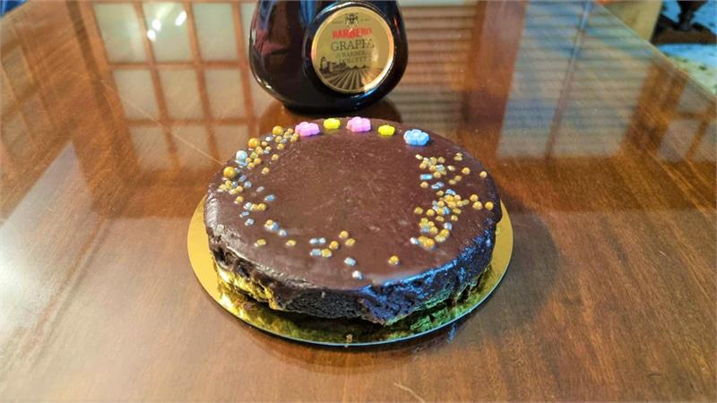 עוגת שוקולד וגראפה בתבנית 18 ס"מ