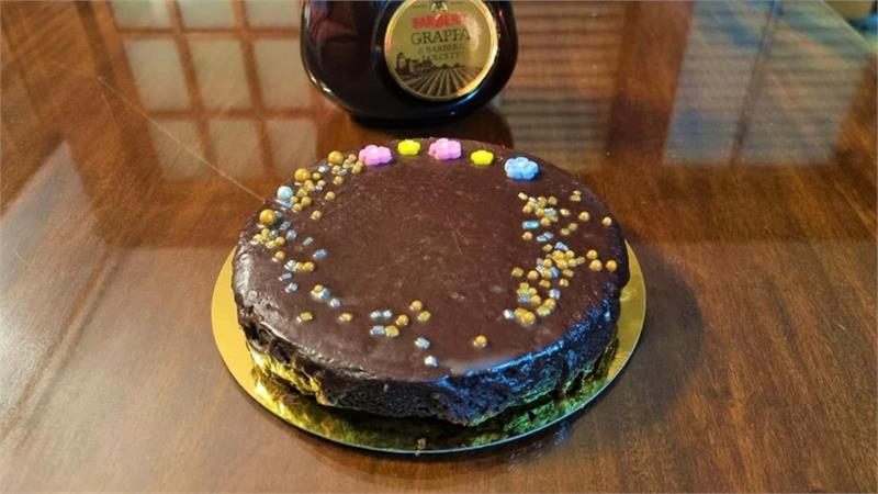 עוגת שוקולד וגראפה בתבנית 18 ס"מ