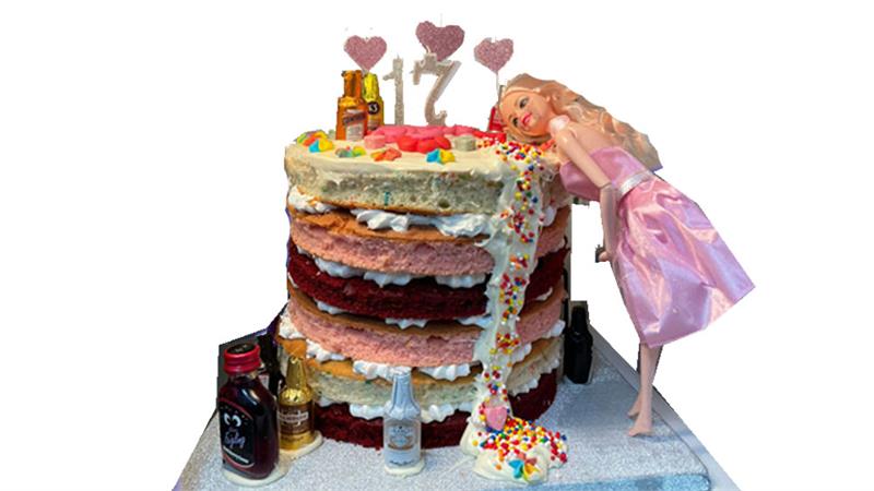 עוגת ברבי שיכורה ליום הולדת הכי קלה להכנה