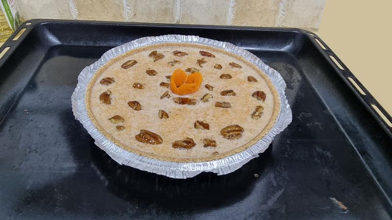 פאי גזר הכי טעים עם חלב מרוכז מעוטר באגוזי פקאן