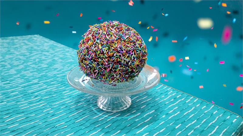 עוגת כדור שוקולד ליום הולדת, עוגת שוקולד בצורת כדור