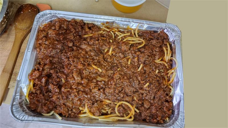 פשטידת פסטה בוקטיני ובשר טחון הכי קלה להכנה