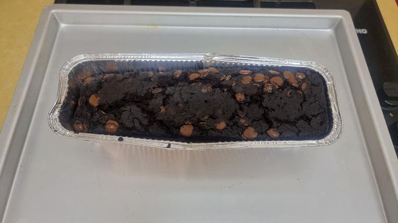 עוגת שוקולד קמח בננה ירוקה קקאו ושוקולד צ'יפס