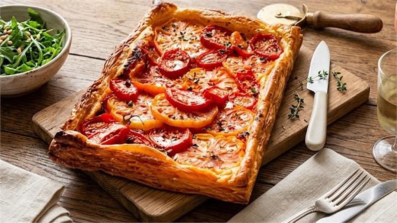 טארט עגבניות הכי טעים וקל להכנה ארוחה צמחונית ב-5 דקות עבודה