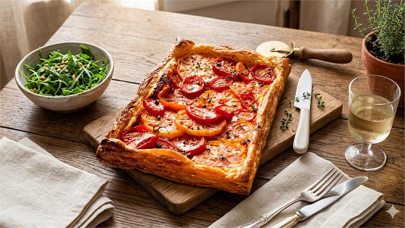 טארט עגבניות הכי טעים וקל להכנה ארוחה צמחונית ב-5 דקות עבודה