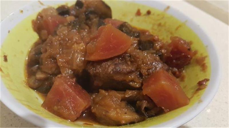 אצבעות אנטריקוט ברוטב פטריות וערמונים