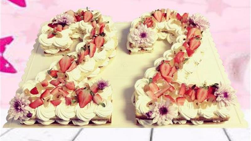 עוגת לב שכבות, עוגת מספרים