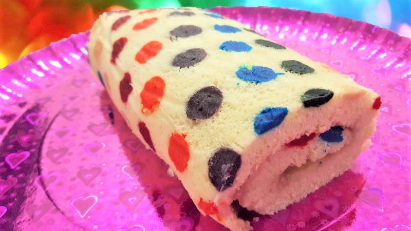 עוגת רולדה קשת בענן