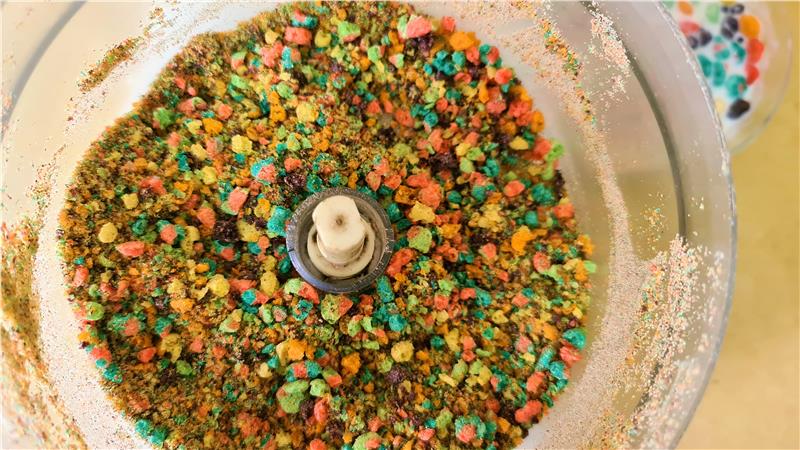 עוגת דגני בוקר פירות, עוגת קורנפלקס, עוגת קורנפלקס פירות,