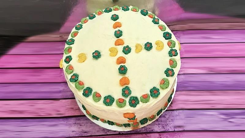 עוגת דגני בוקר פירות, עוגת קורנפלקס, עוגת קורנפלקס פירות,