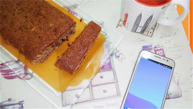 עוגת בננה עם שוקולד מריר