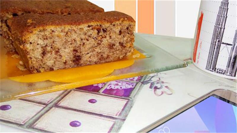 עוגת בננה עם שוקולד מריר