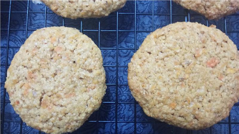 עוגיות גזר ושיבולת שועל ואגוזים, עוגיית גזר סובין שיבולת שועל