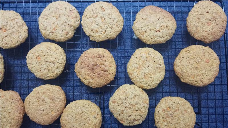 עוגיות גזר ושיבולת שועל ואגוזים, עוגיית גזר סובין שיבולת שועל