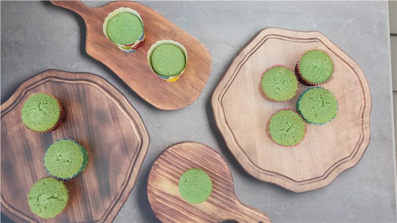 קאפקייקס שקדים ופיסטוק