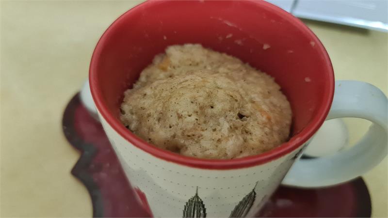 עוגת גזר במאג מוכנה במיקרוגל תוך דקה וחצי, עוגת מאג גזר משגעת