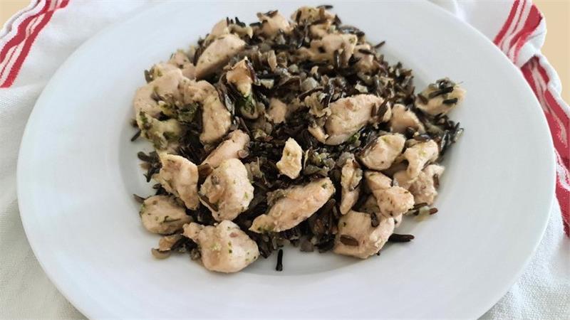 תבשיל אורז בר ועוף בריא וטעים, תבשיל חזה עוף עם אורז בר הכי טעים!