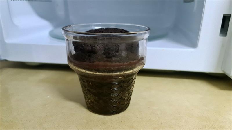 עוגת מאג גלידה ושוקולד, עוגת גלידה ושוקולד במאג בקלי קלות