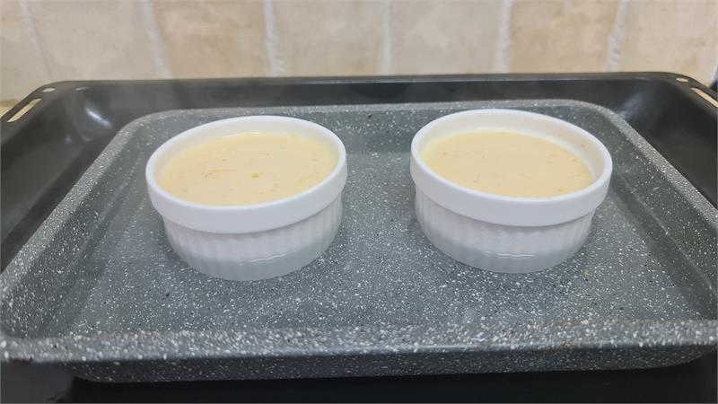 פודינג תפוזים לשניים