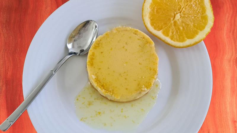 פודינג תפוזים לשניים