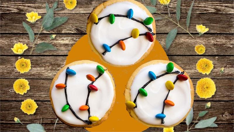 עוגיות שרשרת נורות ליום העצמאות, עוגיות נורות צבעוניות
