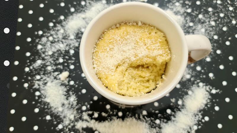 עוגת מאג קוקוס, עוגת קוקוס במאג המוכנה במיקרוגל בפחות מ-5 דקות