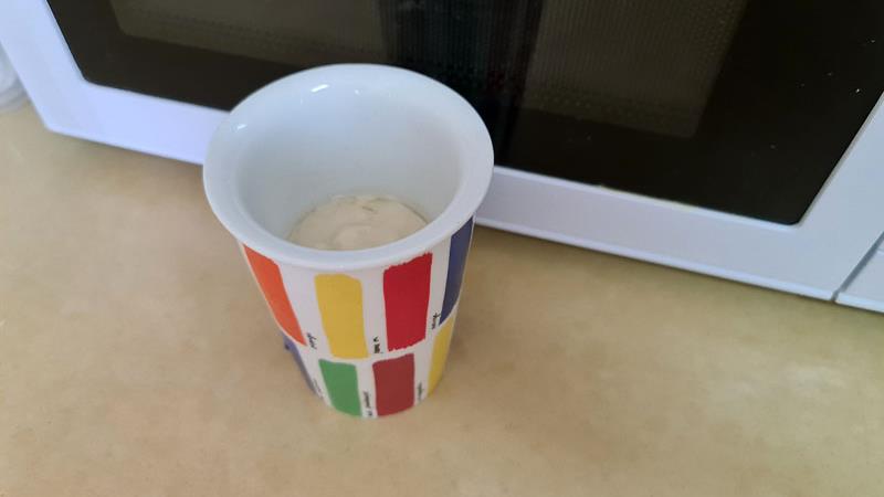 עוגת מאג לבנה, עוגה מון בלאן בספל  בפחות מ-5 דקות