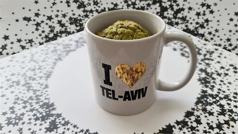 עוגת מאג תה ירוק, עוגת מאצ'ה במאג בפחות מ-5 דקות.
