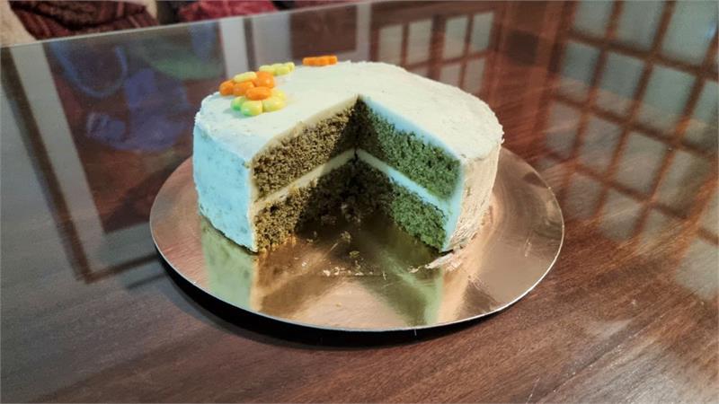 עוגת תה ירוק יפאני וקרם תפוז, עוגת מאצ'ה עם קרם תפוז הכי טעימה