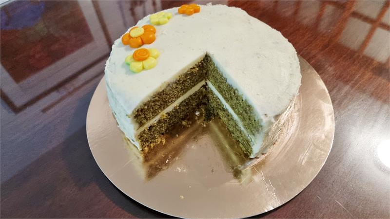 עוגת תה ירוק יפאני וקרם תפוז, עוגת מאצ'ה עם קרם תפוז הכי טעימה