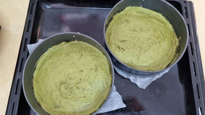 עוגת תה ירוק יפאני וקרם תפוז, עוגת מאצ'ה עם קרם תפוז הכי טעימה