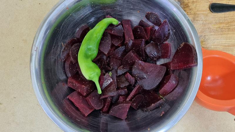 סלט סלק אדום בסגנון מרוקאי