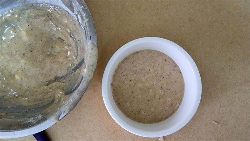 עוגת פודינג בננה במיקרוגל לשניים