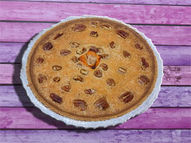 פאי גזר הכי טעים עם חלב מרוכז מעוטר באגוזי פקאן