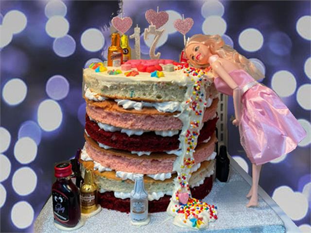 עוגת ברבי שיכורה ליום הולדת הכי קלה להכנה