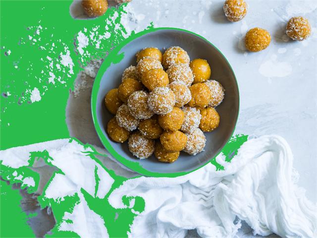 כדורי טחינה מקמח בננה ירוקה ב- 5 דקות עבודה