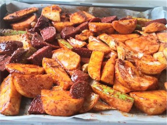 תפוחי אדמה פיקנטים בתנור