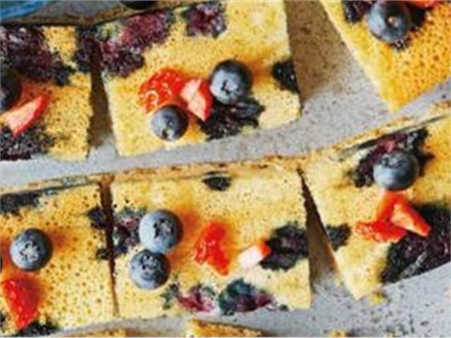 עוגת אוכמניות עם ריקוטה מתוקה