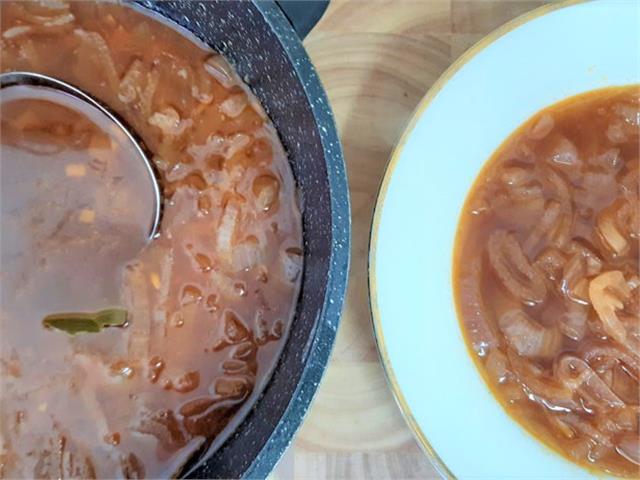 מרק בצל אדום, פשוט להכנה וטעים