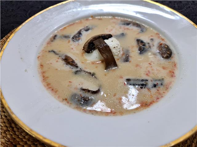 מרק שום ופטריות טעים במיוחד