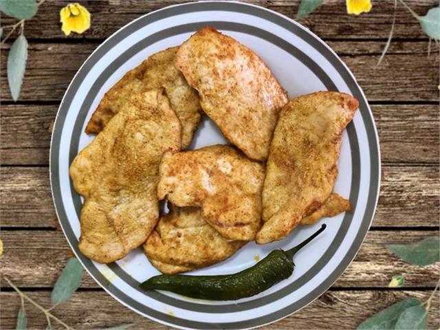 שניצל בתנור במרינדה צהובה, חזה עוף במרינדה צהובה