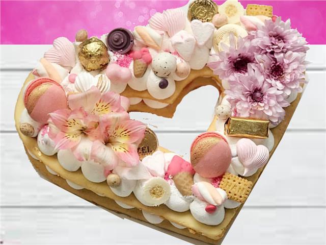 עוגת לב שכבות, עוגת מספרים